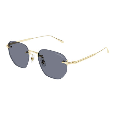 Montblanc Sunglasses MB0405S 003 Gold/Grey Men 2