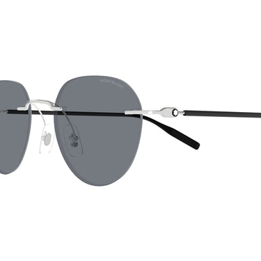 Montblanc Occhiali da Sole MB0428S 002 Argento Grigio Uomo 2