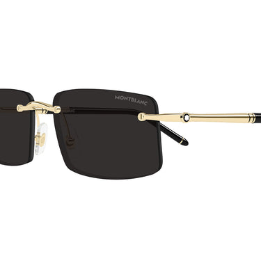 Montblanc Occhiali da Sole MB0443S 001 Oro Grigio Scuro Uomo 3