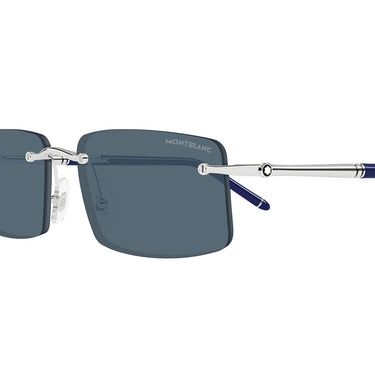 Montblanc Occhiali da Sole MB0443S 003 Argento Grigio Uomo 3