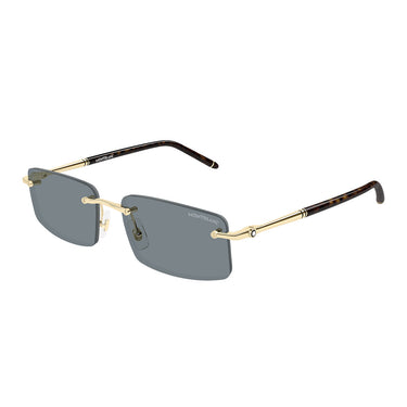 Montblanc Occhiali da Sole MB0443S 004 Oro Grigio Uomo 2