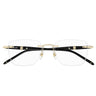 Montblanc Occhiali da Vista MB0346O 001 OroNero Trasparente Uomo 