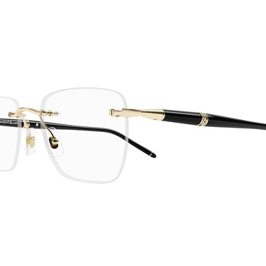 Montblanc Occhiali da Vista MB0346O 001 OroNero Trasparente Uomo 3