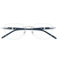 Montblanc Occhiali da Vista MB0346O 002 ArgentoBlu/Trasparente Uomo