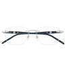 Montblanc Occhiali da Vista MB0346O 002 ArgentoBlu/Trasparente Uomo