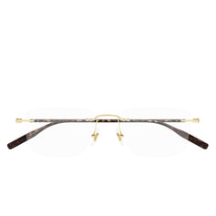 Montblanc Occhiali da Vista MB0431O 003 Oro/Trasparente Uomo