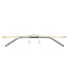 Montblanc Occhiali da Vista MB0444O 004 Oro/Trasparente Uomo