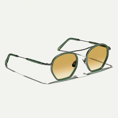Moscot Occhiali da Sole KUGEL Pine Verde/Verde Sfumato Unisex 2