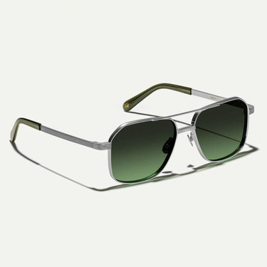 Moscot Occhiali da Sole MINGLE Silver Argento/Verde Sfumato Unisex 2