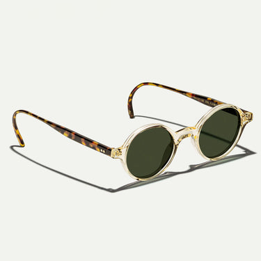 Moscot Occhiali da Sole SCOOCH Flesh Tortoise Havana/Verde Sfumato Unisex