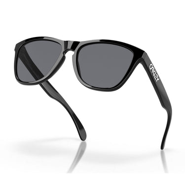 Oakley Occhiali da Sole OO9013 24-306 Frogskins Nero Lucido/Grigio Unisex 6