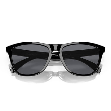 Oakley Occhiali da Sole OO9013 24-306 Frogskins Nero Lucido/Grigio Unisex 5