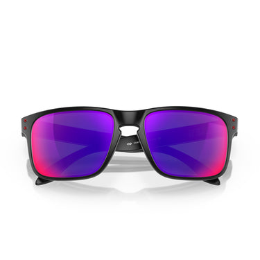 Oakley Occhiali da Sole OO9102 910236 Holbrook Nero/Rosso Unisex