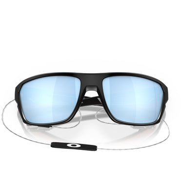 Oakley Occhiali da Sole OO9416 941606 Split Shot Nero/Azzurro Unisex Polarizzati 6
