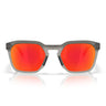 Oakley Occhiali da Sole OO9533 953302 HSTN SQ Grigio Fumo Opaco Prizm Ruby Unisex 