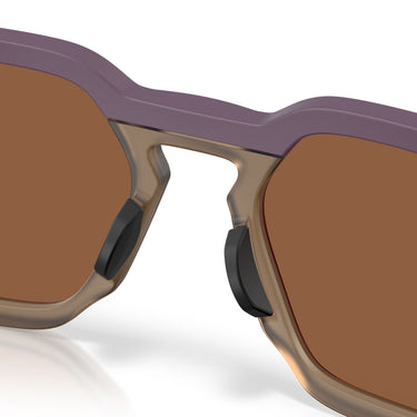 Oakley Occhiali da Sole OO9533 953311 HSTN SQ Melanzana Opaco/Prizm Tungsten Unisex Polarizzati