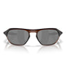 Oakley Occhiali da Sole OO9537 953704 Cage Jacket Rootbeer Opaco Prizm Black Unisex 
