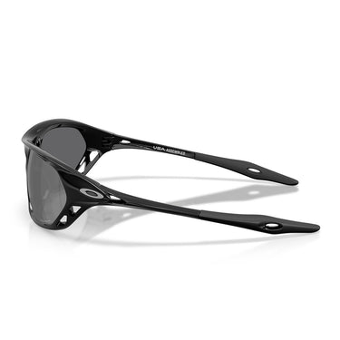 Oakley Occhiali da Sole OO9537 953708 Cage Jacket Nero Lucido Prizm Black Unisex Polarizzati  4