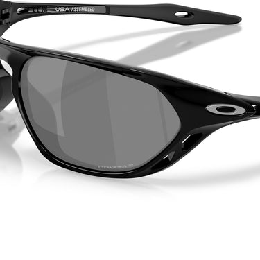 Oakley Occhiali da Sole OO9537 953708 Cage Jacket Nero Lucido Prizm Black Unisex Polarizzati  5