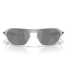 Oakley Occhiali da Sole OO9537 953709 Cage Jacket X Silver Prizm Black Unisex Polarizzati