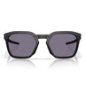 Oakley Occhiali da Sole OO9555 955501 HSTN SQ 2.0 Nero Opaco Prizm Grey Unisex 