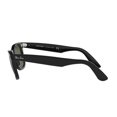 Ray-Ban Occhiali da Sole RB2140 901 Wayfarer Classic Original Nero-Verde G-15 Unisex 2