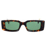 Off-White Occhiali da Sole OERI016 6455 Arthur Marrone/Verde Unisex