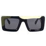 Off-White Occhiali da Sole OERI069 1207 Seattle Nero Arancione/Grigio Sfumato Unisex