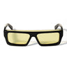 Off-White Occhiali da Sole OW1048 1018 Elisabeth S Nero Giallo Unisex