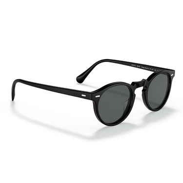 Oliver Peoples Occhiali da Sole OV5217S 1031P2 Gregory Peck Nero Semi Matte Grigio Scuro Unisex Polarizzati  5