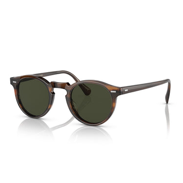 Oliver Peoples Occhiali da Sole OV5217S 1724P1 Gregory Peck Tuscany Tortoise Verde G-15 Unisex Polarizzati  2
