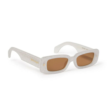 Palm Angels Sunglasses PERI022 8360 Lala White/Light Brown Unisex