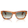 Persol Gafas de Sol PO0091S 960/3A Marrón Rayado/Verde Degradado Unisex