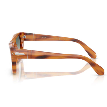 Persol Occhiali da Sole PO0091S 960/3A Marrone Striato/Verde Sfumato Unisex 3