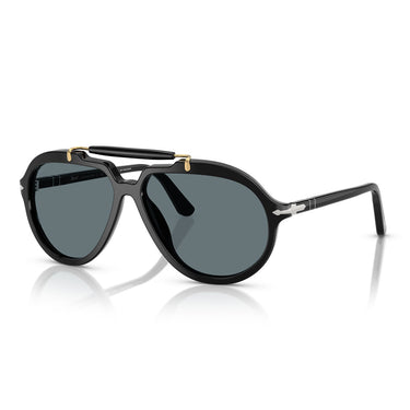 Persol Occhiali da Sole PO0202S 95/3R X Netflix Serie Senna Nero/Blu Unisex 1