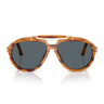 Persol Okulary Przeciwsłoneczne PO0202S 960/R5 X Netflix Serie Senna Brązowy/Niebieski Unisex
