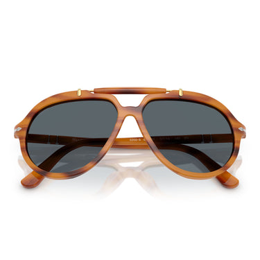 Persol Occhiali da Sole PO0202S 960/R5 X Netflix Serie Senna Marrone/Blu Unisex 6