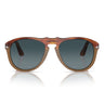 Lunettes de Soleil PO0649 1025S3 Havana-Azzurro Unisexe