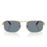 Persol Occhiali da Sole PO1027S 113256 Oro/Azzurro Unisex 5