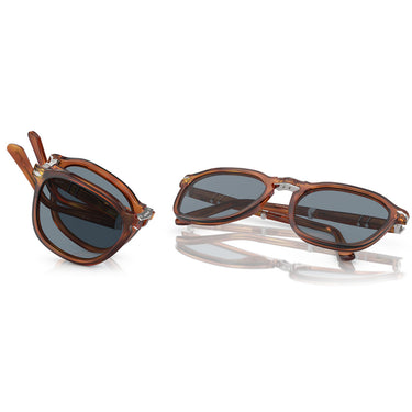 Persol Occhiali da Sole PO3345S 96/56 Terra Di Siena/Blu Unisex 6