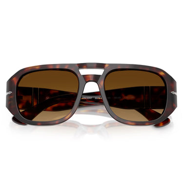 Persol Occhiali da Sole PO3373S 24/85 Vincent Marrone/Marrone Chiaro Unisex 6