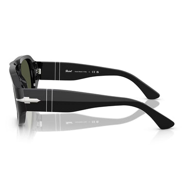 Persol Occhiali da Sole PO3373S 95/31 Vincent Nero/Verde Unisex 3