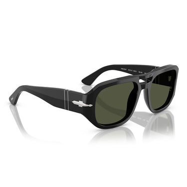 Persol Occhiali da Sole PO3373S 95/31 Vincent Nero/Verde Unisex 5