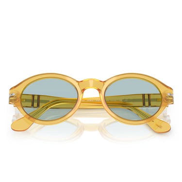 Persol Occhiali da Sole PO3378S 204/56 Loris Miele/Blu Vintage Unisex 6