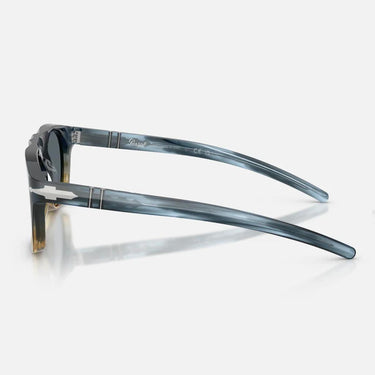 Persol Occhiali da Sole PO3401S 1245R5 x Cassina Limited Edition Blu Striato Beige/Blu Unisex 2