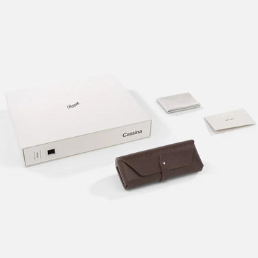 Persol Occhiali da Sole PO3401S 1245R5 x Cassina Limited Edition Blu Striato Beige/Blu Unisex 6