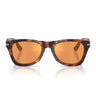 Persol Occhiali da Sole PO8001S 24/3L Marrone/Giallo Unisex