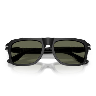 Persol Occhiali da Sole PO8002S 95/31 Nero/Verde Unisex Polarizzati 5