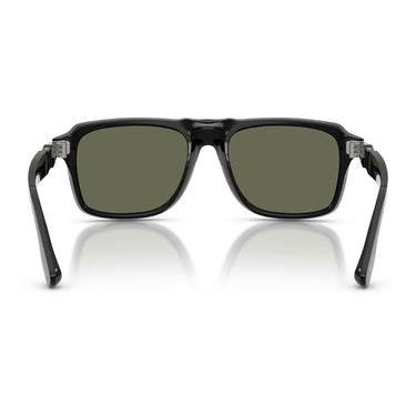 Persol Occhiali da Sole PO8002S 95/31 Nero/Verde Unisex Polarizzati 3