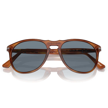 Persol Sonnenbrille PO9649S 96-56 Havana-Blau Unisex 4